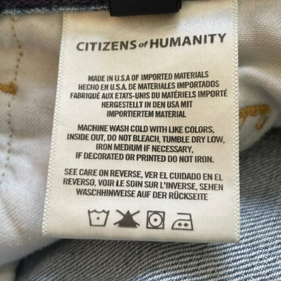 Citizens of Humanity Premium Vintage V Front Wide Leg Elodie Destruction 25 - Picture 6 of 14